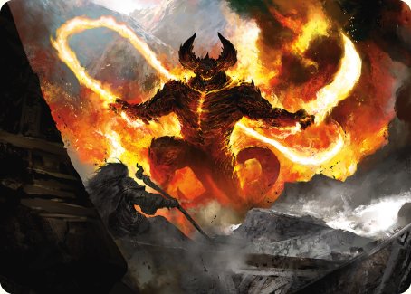 The Balrog, Durin's Bane Art Card [The Lord of the Rings: Tales of Middle-earth Art Series]