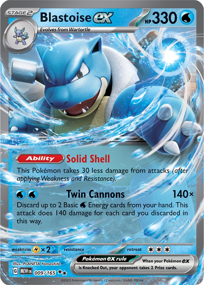 Blastoise ex (009/165) (Jumbo Card) [Scarlet & Violet: 151]