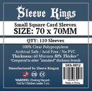 Sleeve Kings Small Square Card Sleeves 70MM x 70MM (110 CT)