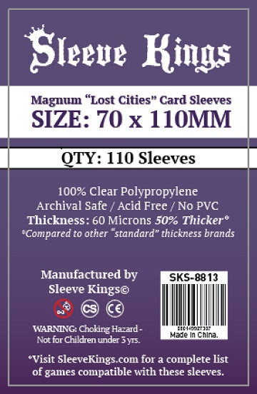 Sleeve Kings Magnum Lost Cities Card Sleeves 70MM x 110MM (110 CT)