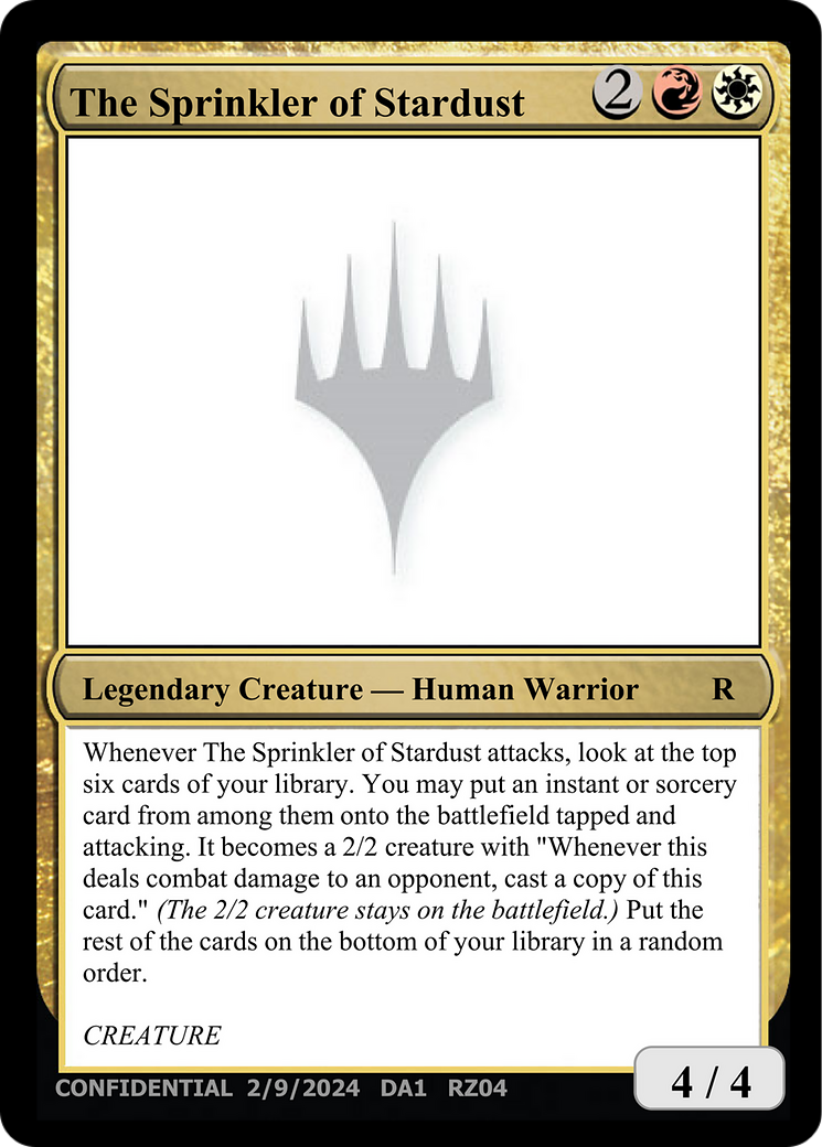 The Sprinkler of Stardust [Unknown Event]