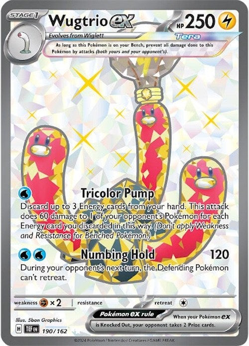 Wugtrio ex (190/162) [Scarlet & Violet: Temporal Forces]