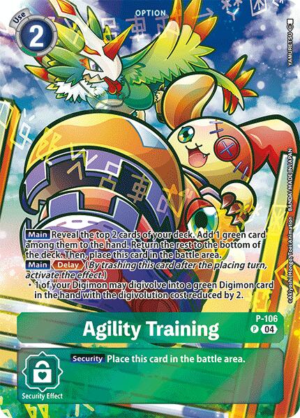 Agility Training [P-106] (Starter Deck 19 Exclusive) [Digimon Promotion Cards]