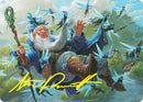 Mischievous Mystic Art Card (7/54) (Gold-Stamped Signature) [Foundations Art Series]
