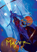 Omniscience Art Card (32/54) (Gold-Stamped Signature) [Foundations Art Series]