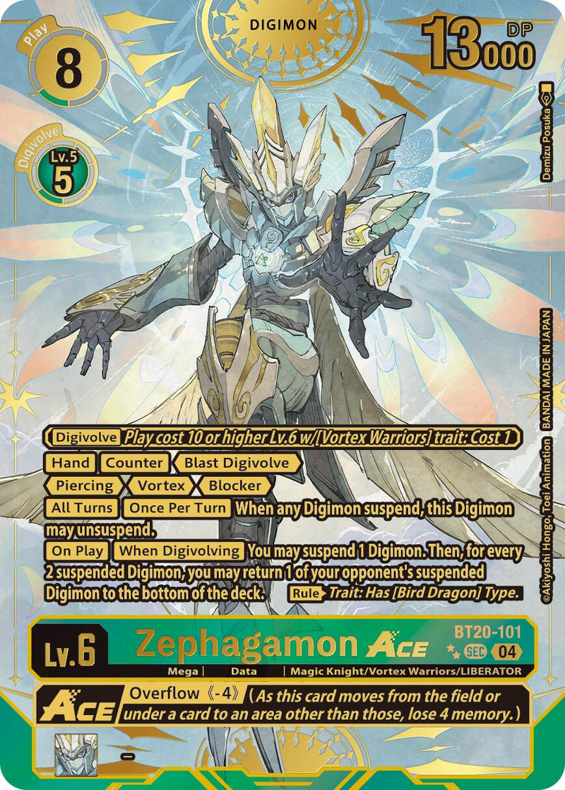 Zephagamon ACE [BT20-101] (Rare Pull) [Release Special Booster Ver.2.5]