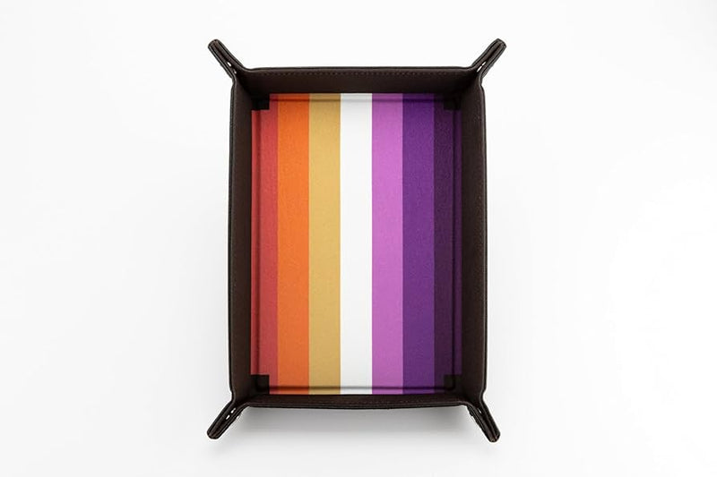 Pride Folding Dice Tray - Lesbian Pride Flag