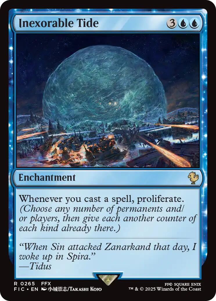 Inexorable Tide (Surge Foil) [FINAL FANTASY Commander]