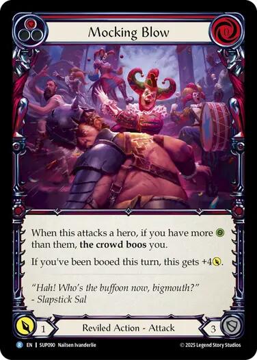 Mocking Blow (Red) [SUP090] (Super Slam)  Rainbow Foil