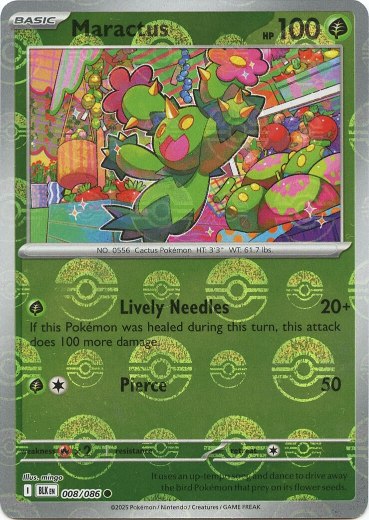 Maractus (008/086) (Poke Ball Pattern) [Scarlet & Violet: Black Bolt]