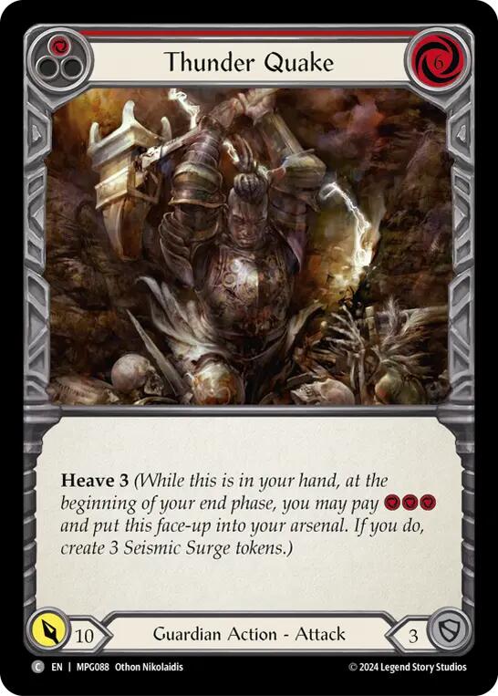 Thunder Quake (Red) [MPG088] (Mastery Pack Guardian)