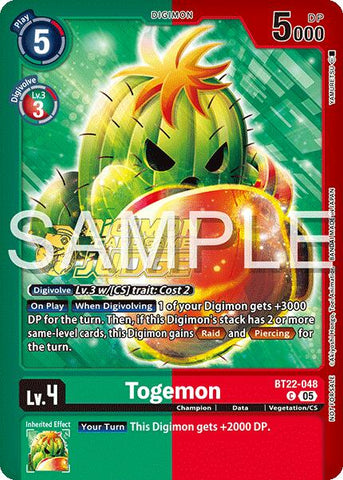 Togemon [BT22-048] (Judge Pack 2025 Wave 2) [Cyber Eden]