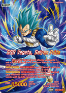 Vegeta // SSB Vegeta, Saiyan Pride (Championship 2025 Finals Alternate Art Leader Card) (BT27-001) [Tournament Promotion Cards]