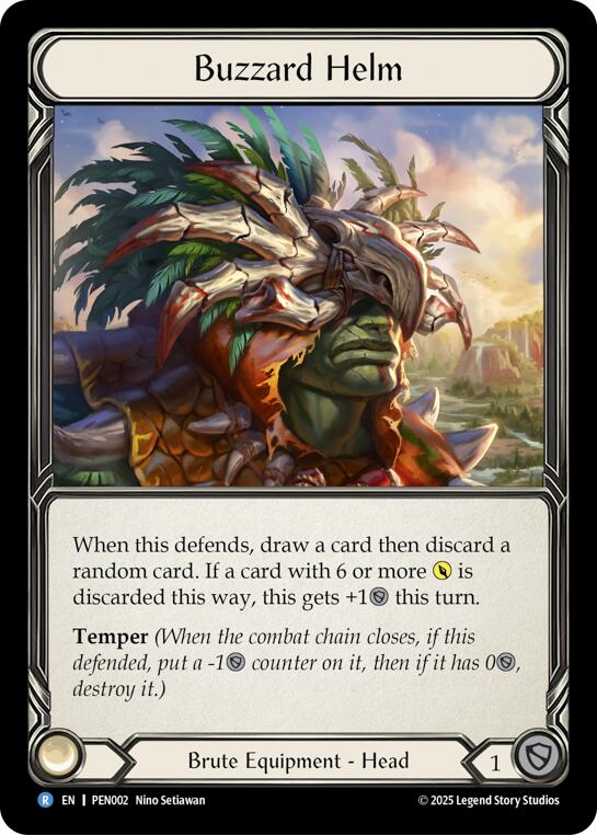 Buzzard Helm [PEN002] (Compendium of Rathe)  Cold Foil