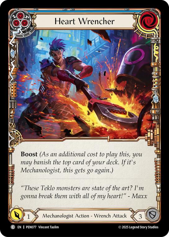 Heart Wrencher (Blue) (Rainbow Foil) [PEN077] (Compendium of Rathe)  Rainbow Foil