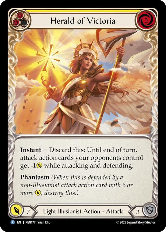 Herald Of Victoria (Yellow) (Regular) [PEN177] (Compendium of Rathe)