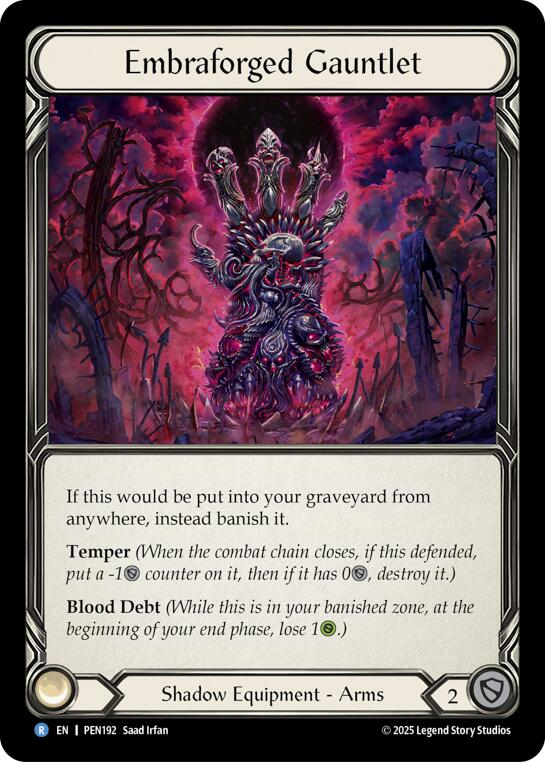 Embraforged Gauntlet [PEN192] (Compendium of Rathe)