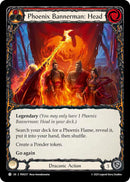 Phoenix Bannerman Head (Red) (Rainbow Foil) [PEN257] (Compendium of Rathe)  Rainbow Foil