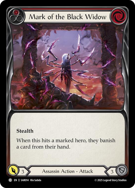 Mark of the Black Widow (Red) (Regular) [SAR014] (GEM Pack 2)