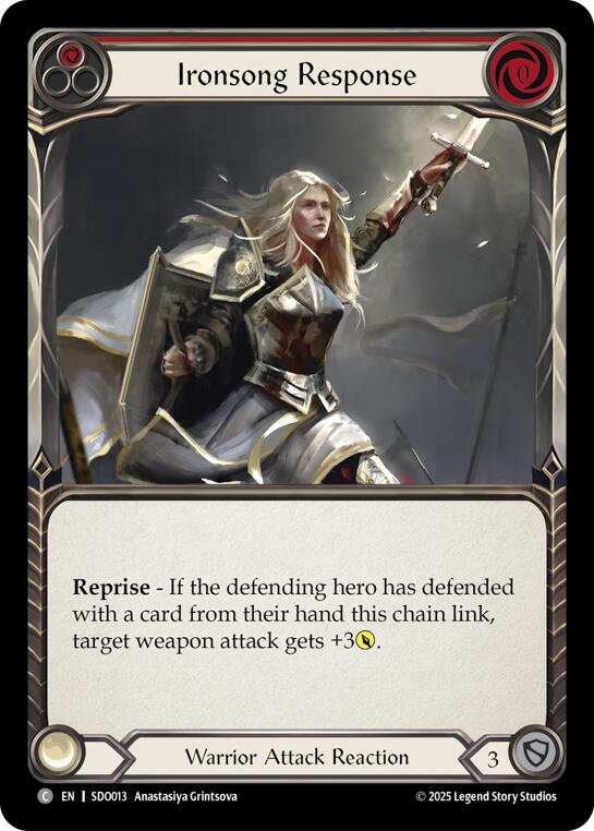 Ironsong Response (Red) (Regular) [SDO013] (GEM Pack 2)