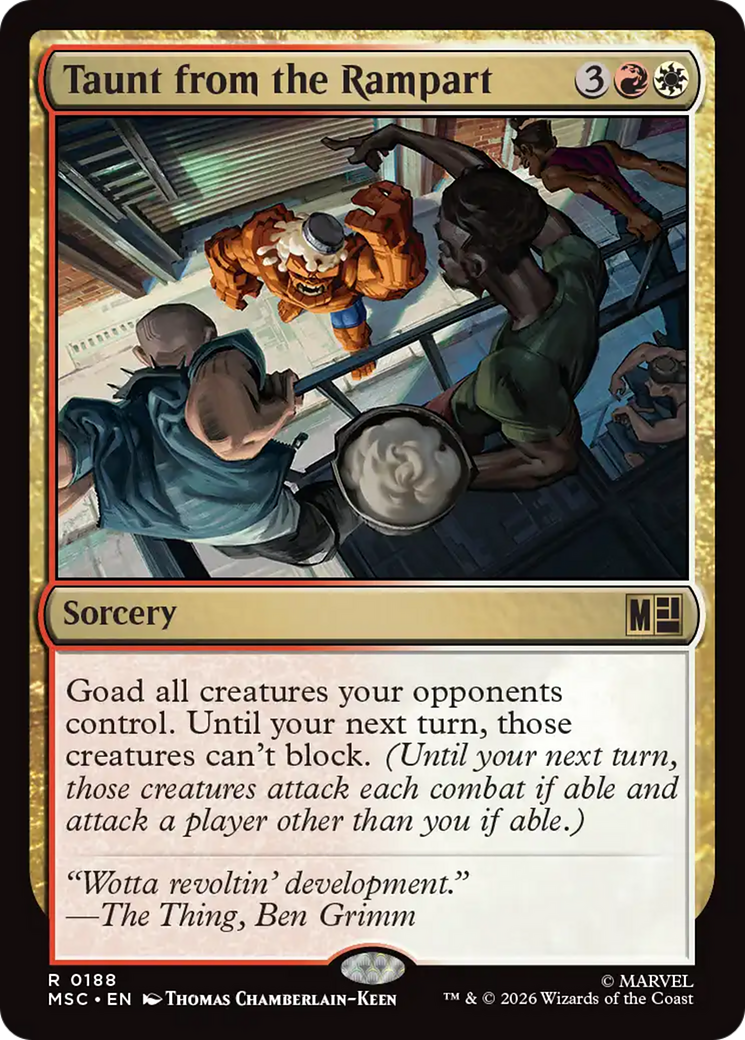 Taunt from the Rampart (Surge Foil) [Marvel Super Heroes Commander]