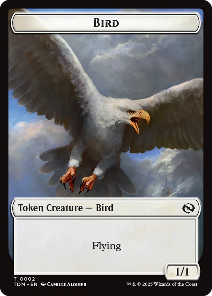 Spider // Bird Double-Sided Token [Tarkir: Dragonstorm Commander Tokens]