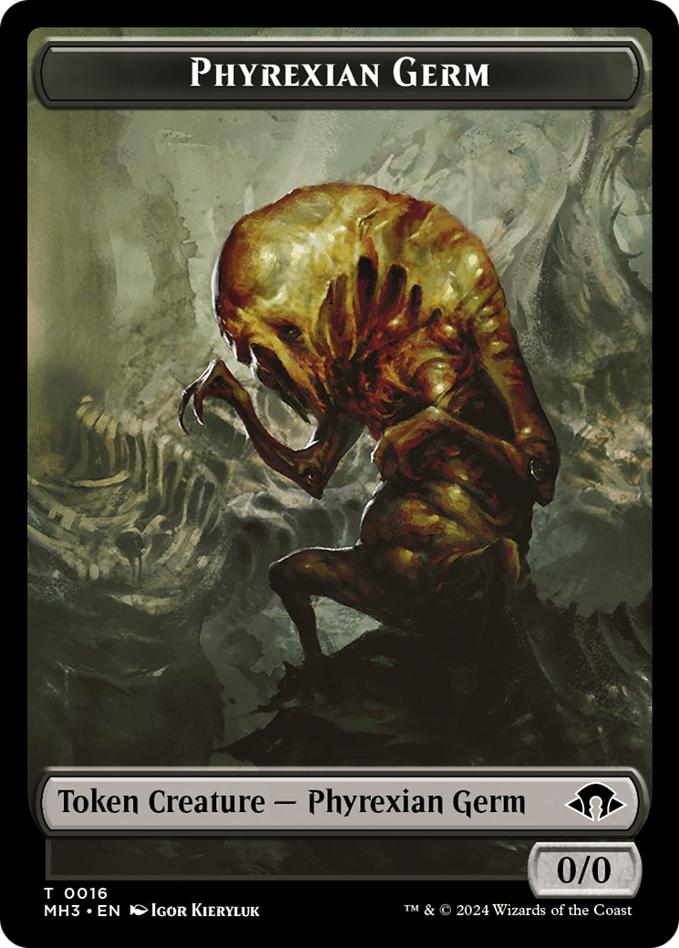 Phyrexian Germ // Plant Double-Sided Token [Modern Horizons 3 Tokens]