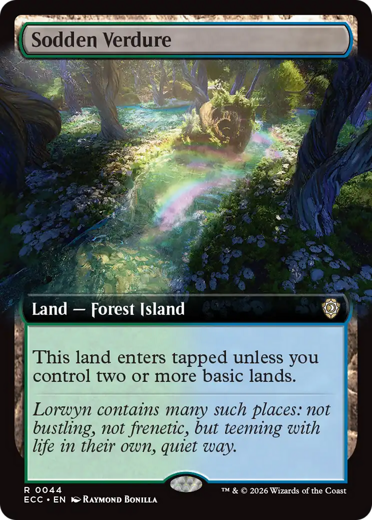 Sodden Verdure (Extended Art) [Lorwyn Eclipsed Commander]