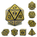 Magic Flame RPG Dice Set - Yellow