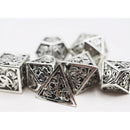 Hollow Steel Dragon Metal RPG Dice Set