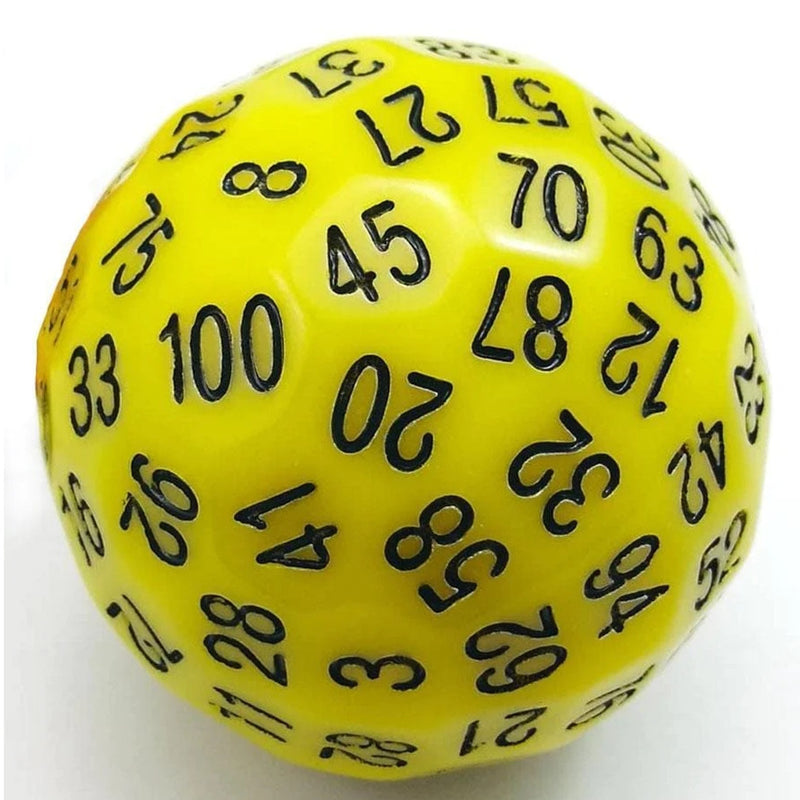 100 Sided Die - Yellow