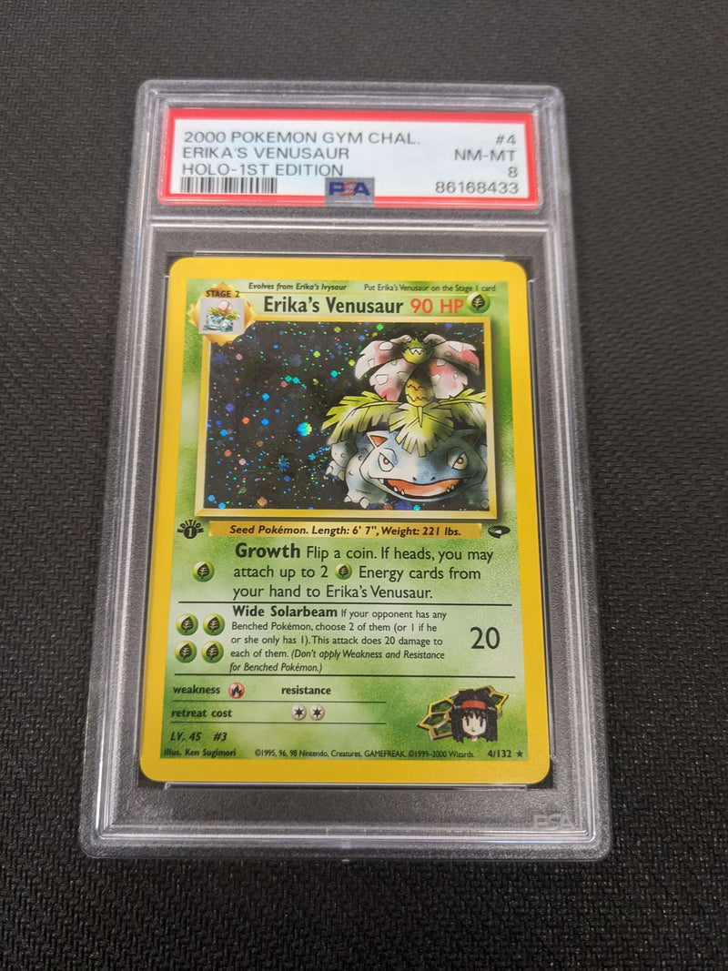 Erika's Venusaur (4/132) [Gym Challenge 1st Edition] (Graded - PSA 8)