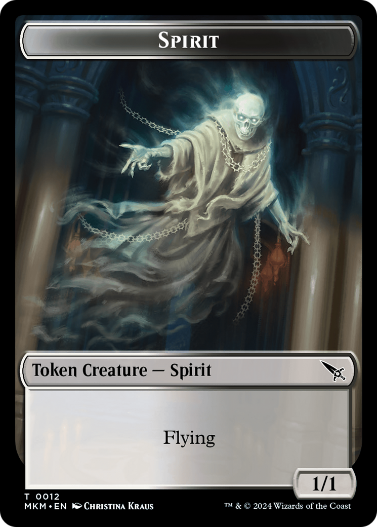 Spirit Token [Murders at Karlov Manor Tokens]