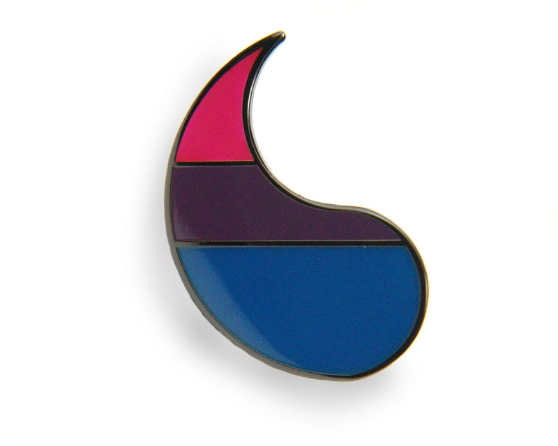 Customizable Pride Pin: Bisexual Left