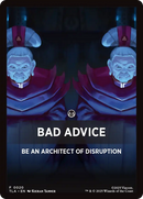 Bad Advice Theme Card [Avatar: The Last Airbender Tokens]