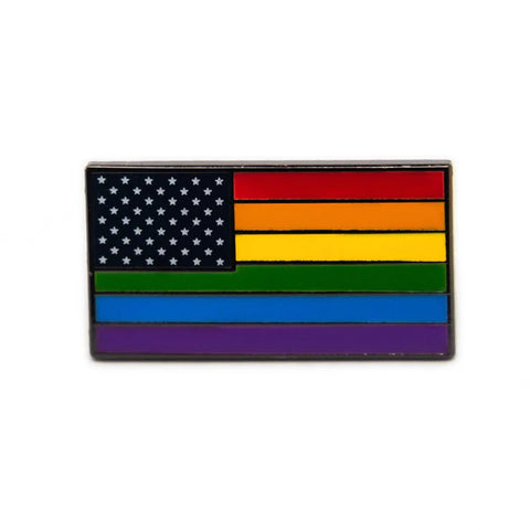 Enamel Pin: USA Pride Flag
