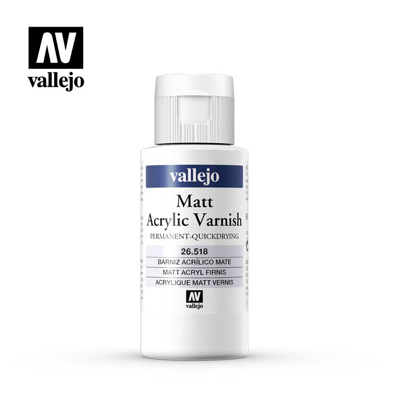 Vallejo Auxiliaries - Matt Acrylic Varnish - VAL26518 - 60ml