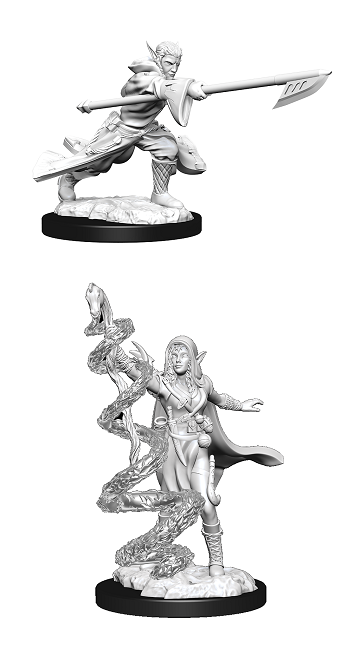 Magic: The Gathering Unpainted Miniatures: Joraga Warcaller & Joraga Treespeaker (Elves)