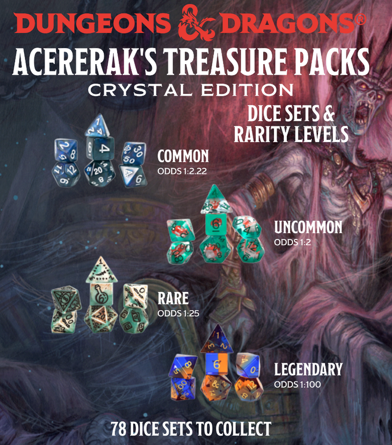 Acererak's Treasure: Crystal Edition - Treasure Pack Dice Sets