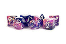 Resin 7-Dice RPG Set: Eternal Purple/Blue