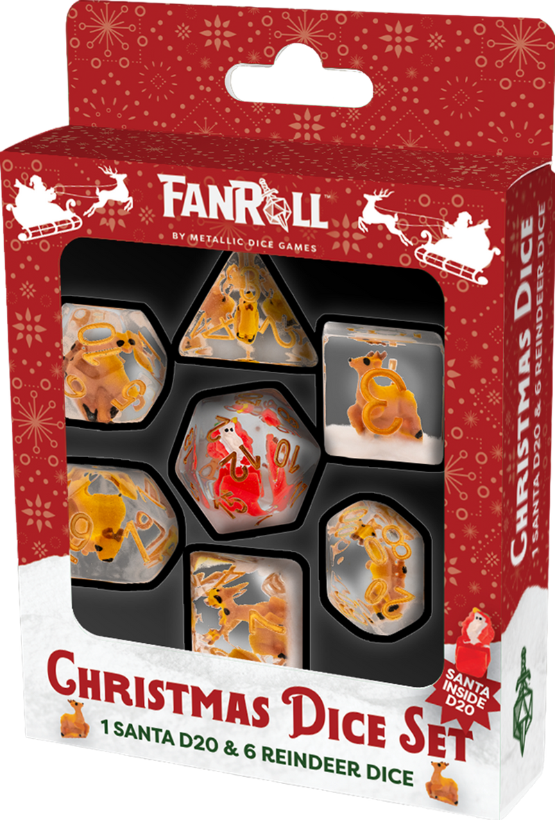 FanRoll Christmas Dice Set