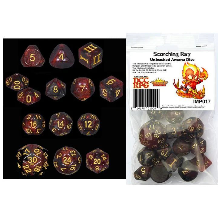 Unleashed Arcana Dice - Scorching Ray