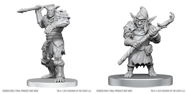 Nolzur's Marvelous Miniatures: Bugbear Stalker & Goblin Hexer