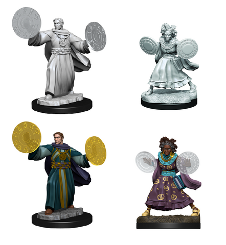 Critical Role Unpainted Miniatures: Human Graviturgy and Chronurgy Wizards