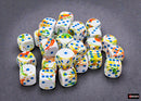 36 12mm Breezy w/Blue Brush D6 Dice - CHX24809