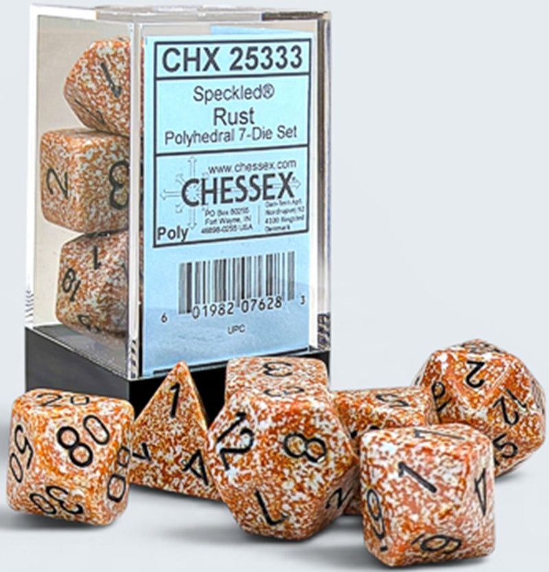 Speckled Rust/black 7 Die Set - CHX25333
