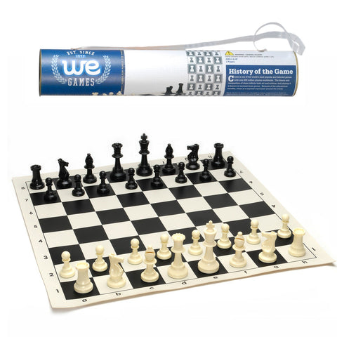 Roll-Up Chess Set with Tube & Handle
