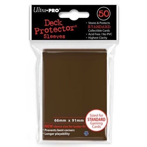 Ultra Pro - Brown Deck Protector Sleeves - 66mmx91mm