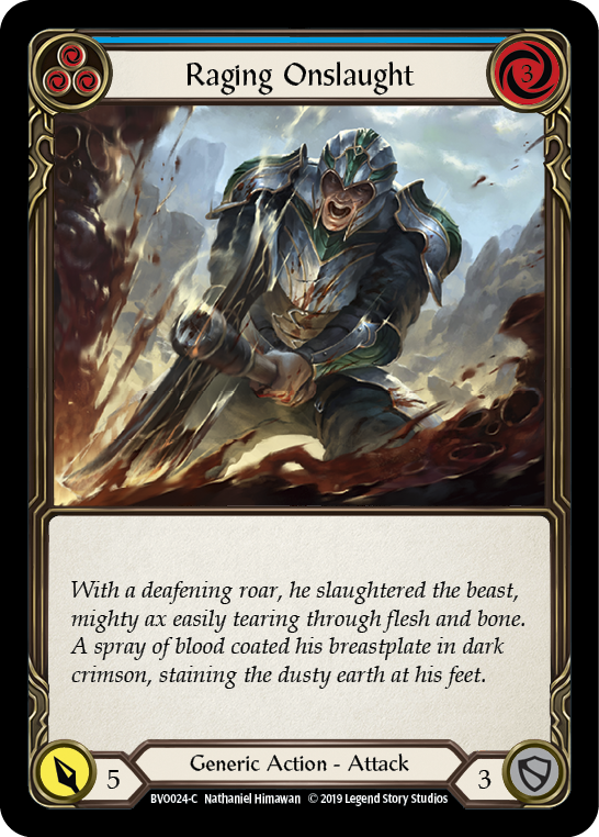 Raging Onslaught (Blue) [BVO024-C] Normal