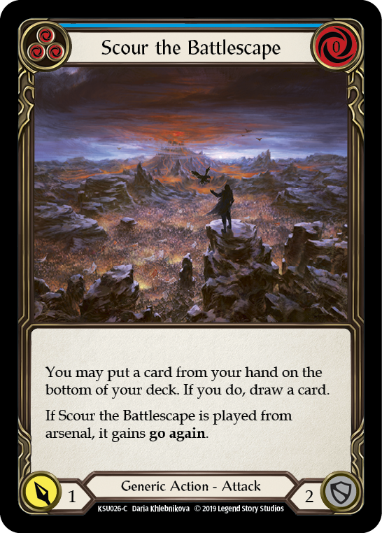 Scour the Battlescape (Blue) [KSU026-C] Normal